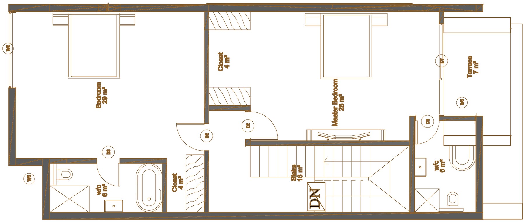 Second floor drawing for Emerald City