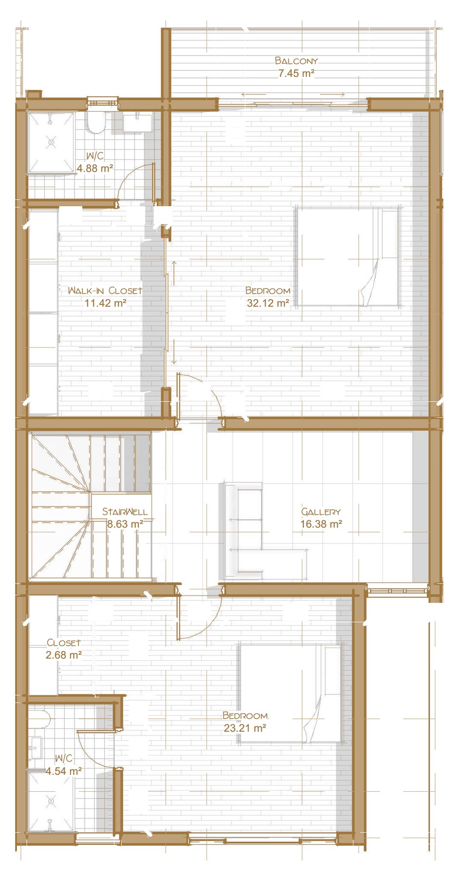 Terraces · second floor drawing for The Axis